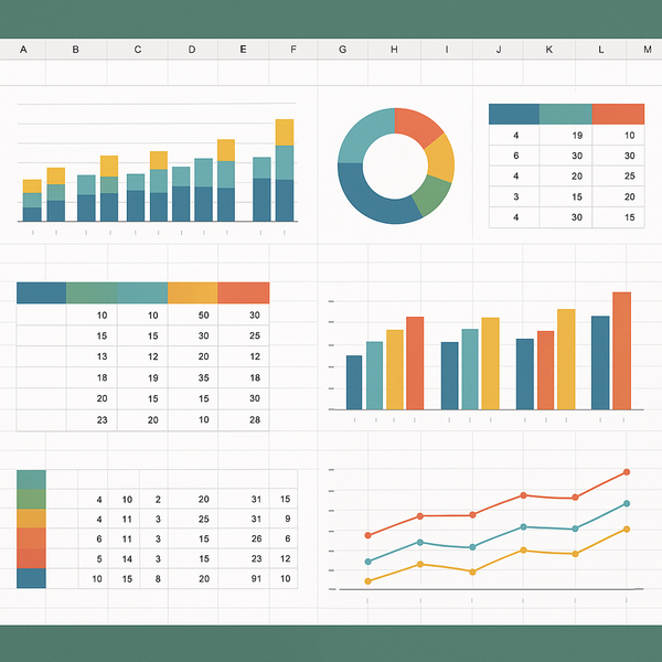 Digital marketing plan template excel spreadsheet overview