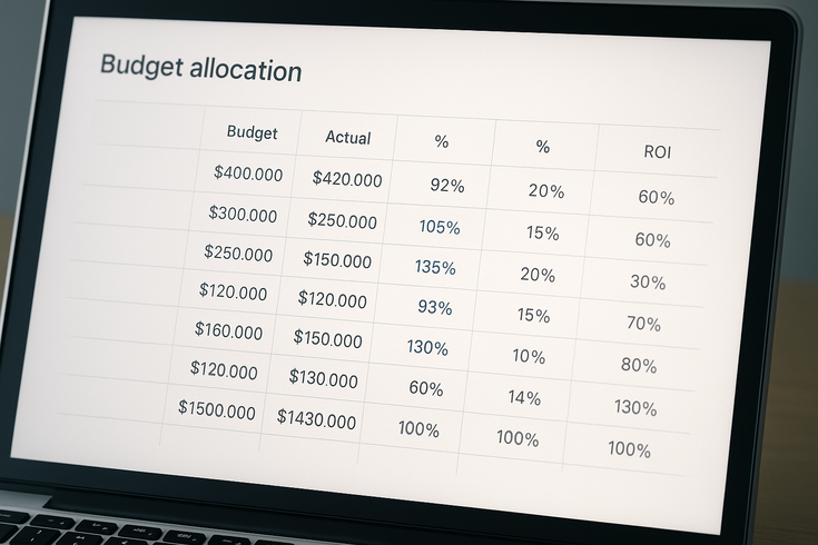 digital marketing plan template excel