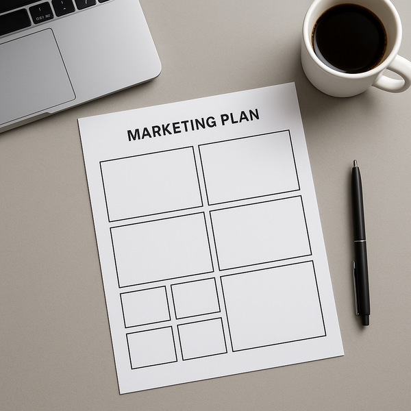 One page marketing plan template overview