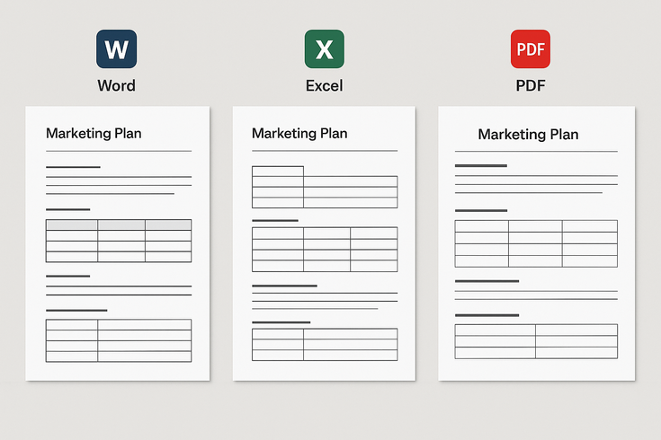 simple marketing plan template