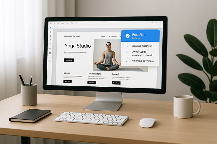 can i host my website on wix for free image1