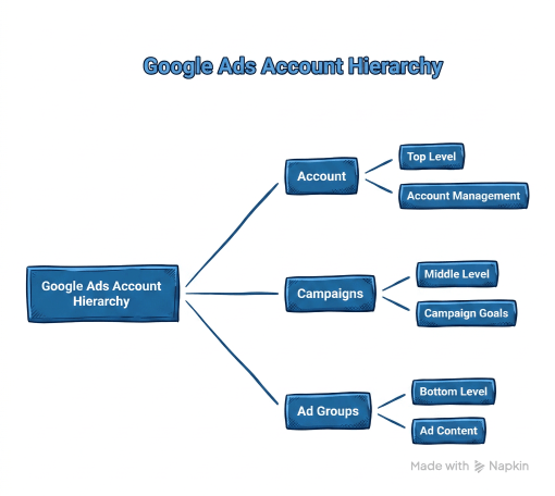 google ads account hierarchy