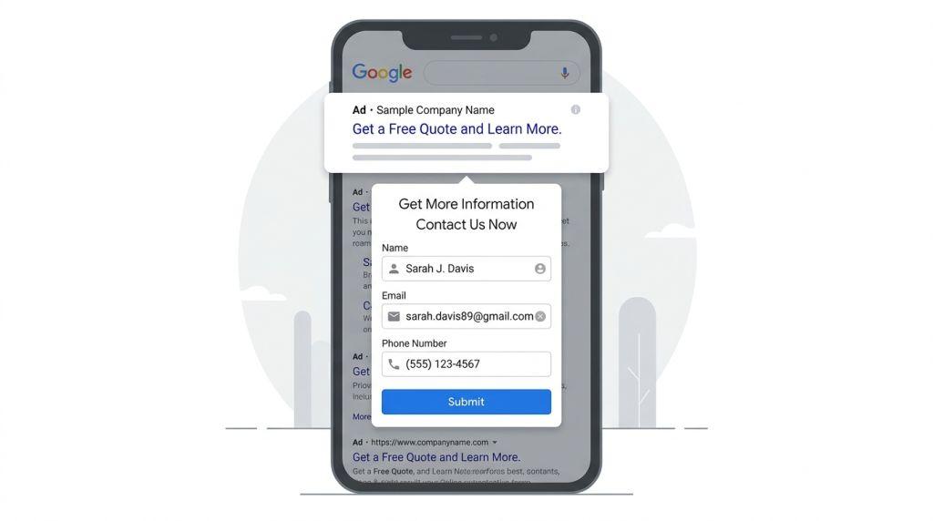 google ads lead form extensions